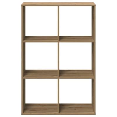 Kamerscherm / boekenkast 69,5x29x103,5 cm hout artisanaal eiken