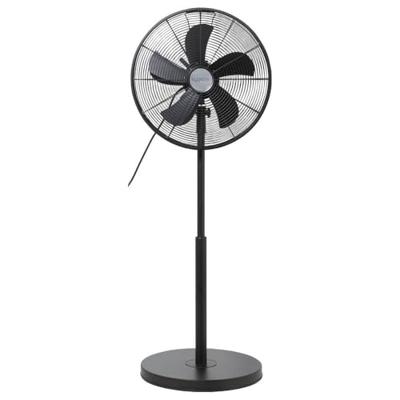 Sygonix Staande ventilator 50 W (Ø x h) 445 mm x 1200 mm Zwart In hoogte verstelbaar