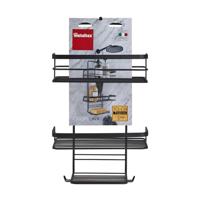 Metaltex origin line doucherek 3 etages 23x12x38 cm zwart - thumbnail