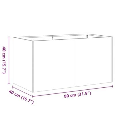 Plantenbak 80x40x40 cm gegalvaniseerd staal Plantenbak 80x40x40 cm gegalvaniseerd staal
