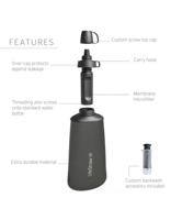 LifeStraw Peak Series Collapsible Squeeze Bottle 650Ml Drinkfles Met Waterfilter - thumbnail