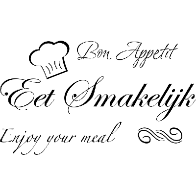 Eetsmakelijk - Muursticker