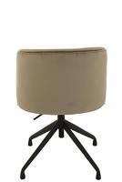 J-Line stoel Turn|Up|Down - fluweel - donkergrijs - thumbnail