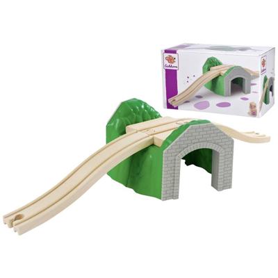 Eichhorn treinrails met tunnel, 5dlg.