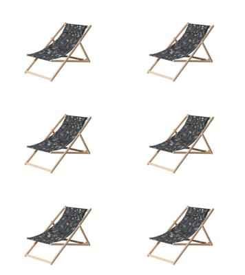 Houten strandstoel ca. 120x55 cm Donna grey canvas Eco plus natural outdoor finishing (6 stuks) Madison - Madison Houten strandstoel ca. 120x55 cm Donna grey canvas Eco plus natural outdoor finishing (6 stuks) Madison - Madison