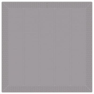 Tuin Eetset 3 pcs Lichtgrijs 100 x 100 x 73 cm Polypropyleen - thumbnail