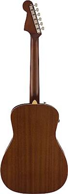 Fender Malibu Player Olympic White WN Tortoiseshell Pickguard elektrisch-akoestische westerngitaar