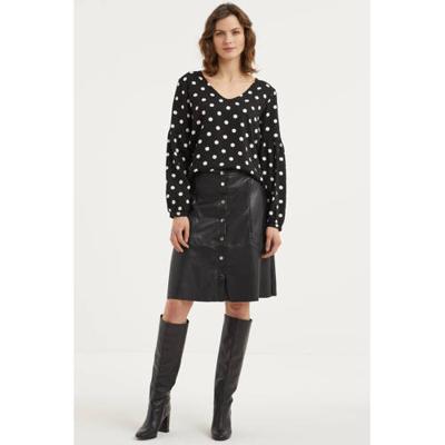 JDY blouse met stippen zwart JDY blouse met stippen zwart