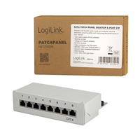 LogiLink NP0016A patch paneel, 8 poorten - thumbnail