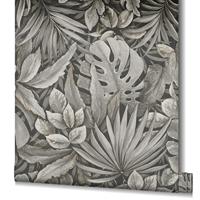 Noordwand Botanica Behang met grote bladeren 33305 - thumbnail