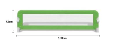 vidaXL Bedhekje peuter 150x42 cm groen - thumbnail