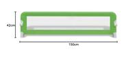 VidaXL Bedhekje peuter 150x42 cm groen - thumbnail