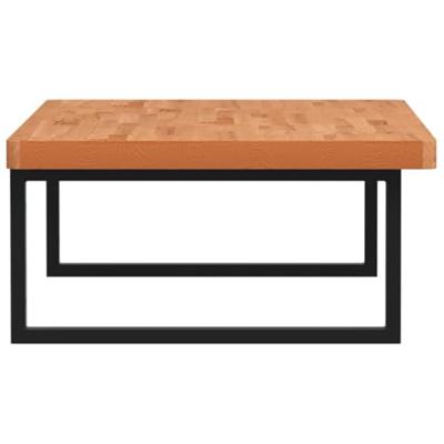 Badkamer wandschap staal en massief beukenhout