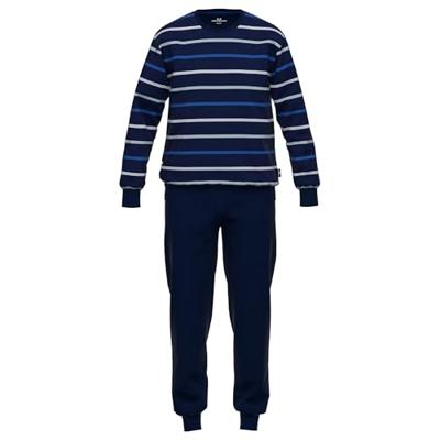 Gotzburg pyjama klima activ met boorden blauw