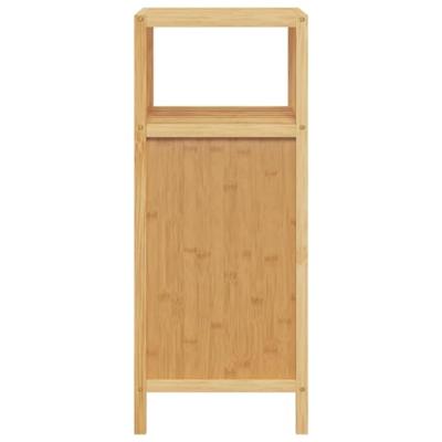 Badkamerkastje met schap 36x33x87 cm bamboe - thumbnail
