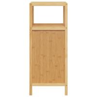 Badkamerkastje met schap 36x33x87 cm bamboe - thumbnail