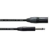 Cordial CPM 5 MP Neutrik verloopkabel 1x XLR male naar 1x jack mono 5m - thumbnail