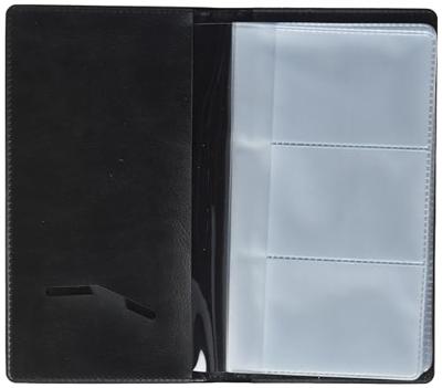 Sigel SI-VZ171 Visitekaartmap Kunstleer Zwart Voor 120 Kaarten