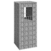 VidaXL Schanskorf paal 40x40x100 cm ijzer - thumbnail