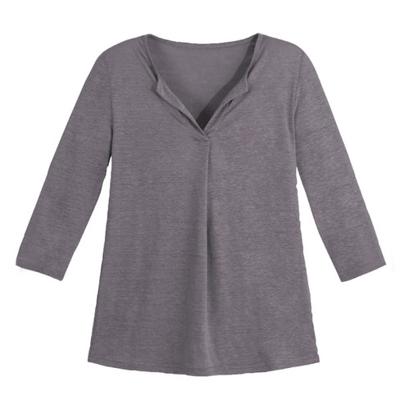 Linnen jersey shirt, avocado 36/38 Linnen jersey shirt, avocado 36/38