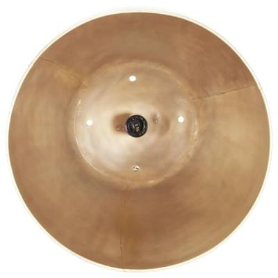 VidaXL Hanglamp industrieel rond 25 w e27 42 cm messingkleurig