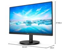 Philips Monitoren, 221V8/00-22 inch, FHD, 75 Hz, VA, Flicker Free, VESA (1920 x 1080, 200 CD/m², D-Sub, HDMI), zwart - thumbnail