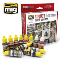 MIG Acrylic WWII German Tool Colors Set 17ml - thumbnail