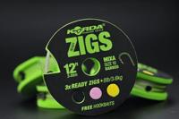 Korda Korda Ready Zigs size 10 3pcs 180 cm - thumbnail