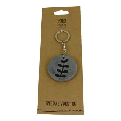 Sleutelhanger Zeepsteen Bladeren Sleutelhanger Zeepsteen Bladeren
