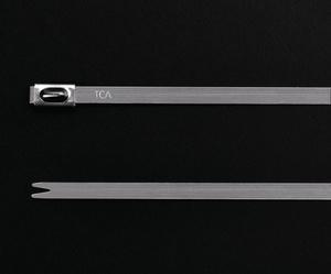 HellermannTyton 111-93058 MBT5SS-SS304-ML Kabelbinder 127 mm 4.60 mm Zilver Met kogelsluiting, UV-gestabiliseerd 1 stuk(s)