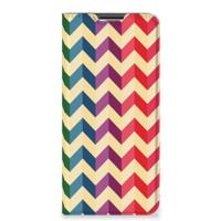 OPPO A54s | A16 | A16s | Hoesje met Magneet | Zigzag Multi Color - thumbnail