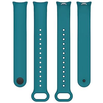 By Qubix - Siliconen bandje - Groenblauw - Compatible met Xiaomi Smart Band 8 & 9 - Compatible Xiaomi bandje