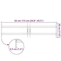 Raam Rooster Zwart 115 x 30 cm Gepoedercoat staal - thumbnail