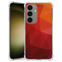 Shockproof Case voor Samsung Galaxy S24 Polygon Red - thumbnail