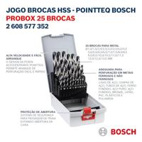 Bosch Accessoires hss spiraalboor | pointteq | 25-delige probox - 2608577352 - thumbnail