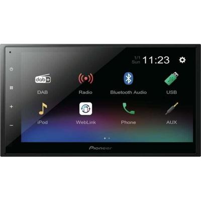 Pioneer DMH-A340DAB Autoradio dubbel DIN Aansluiting voor stuurbediening, Aansluiting voor achteruitrijcamera, Bluetooth handsfree, DAB+ tuner