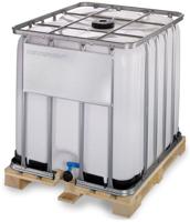 IBC tank - Houten Pallet - Deksel 150mm - 2 aansluiting - 1000 liter - thumbnail