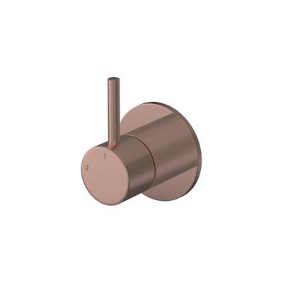 Hotbath BUDDY Afbouwdeel - Inbouw 2-weg omstel Geborsteld Koper PVD (B111EXTBCP)