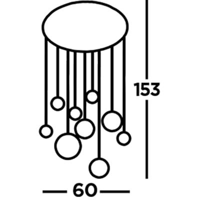 Searchlight Vide hanglampPlanets Ø 60cm - 4519-9
