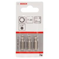 Bosch Accessories Extra-Hart ISO 1173 C6.3 2607001611 T-bit T 20 Extra hard C 6.3 3 stuk(s) - thumbnail