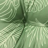 VidaXL Stoelkussens 2 st lage rug bladpatroon oxford stof - thumbnail