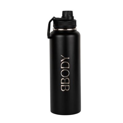 BBody Stainless Steel Bottle XL Zwart 1St BBody Stainless Steel Bottle XL Zwart 1St