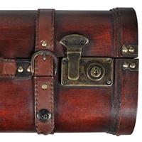 Schatkist vintage-stijl hout bruin 2 st - thumbnail