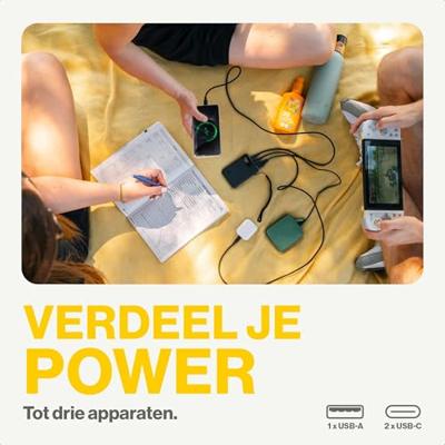 Aqiila Powerbird B5B Powerbank 5000 mAh LiPo USB-A, USB-C Zwart