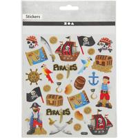 Creativ Company Stickers, piraten, vel 15x16,5 cm, 1 vel - thumbnail