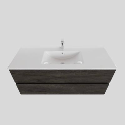 Badkamermeubel BWS Helsinki 120x46cm Keramiek Midden Wood Dark Brown 2 Laden (1 kraangat) Badkamermeubel BWS Helsinki 120x46cm Keramiek Midden Wood Dark Brown 2 Laden (1 kraangat)