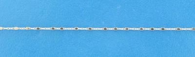 TFT Zilveren Ketting Blokjes 1,1 mm 80 cm