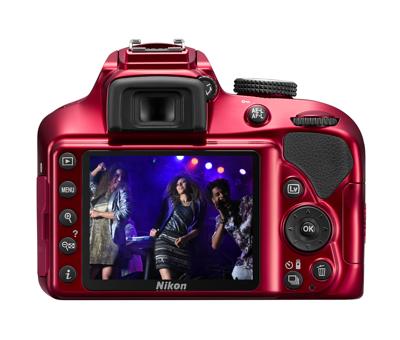 Nikon D3400 behuizing incl. AF-P DX NIKKOR 18-55 mm VR rood