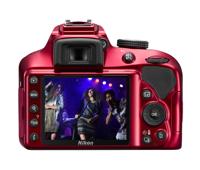 Nikon D3400 behuizing incl. AF-P DX NIKKOR 18-55 mm VR rood - thumbnail