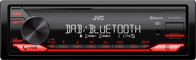 AUTORADIO JVC KDX-282BT ROOD